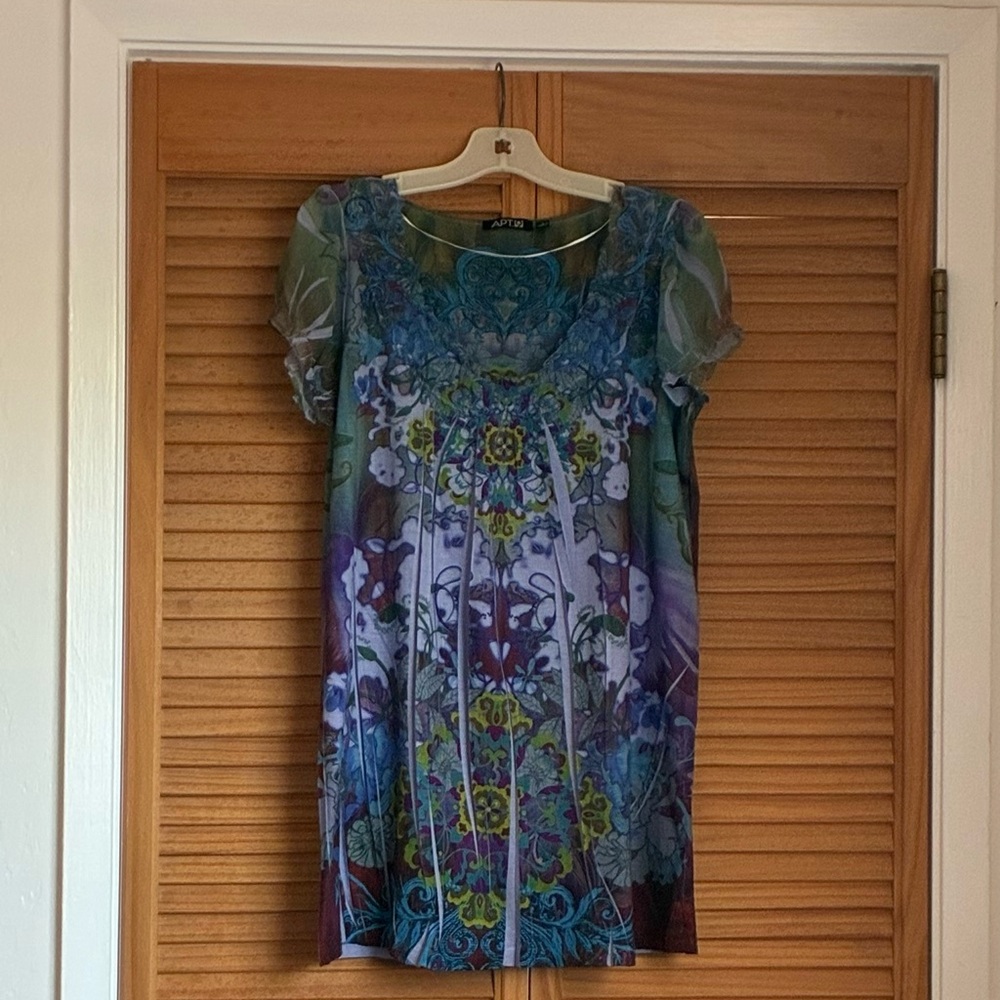 Apt. 9 Floral Multicolor Women's Top Size S